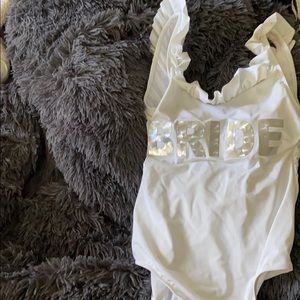 Bride one piece swimsuit